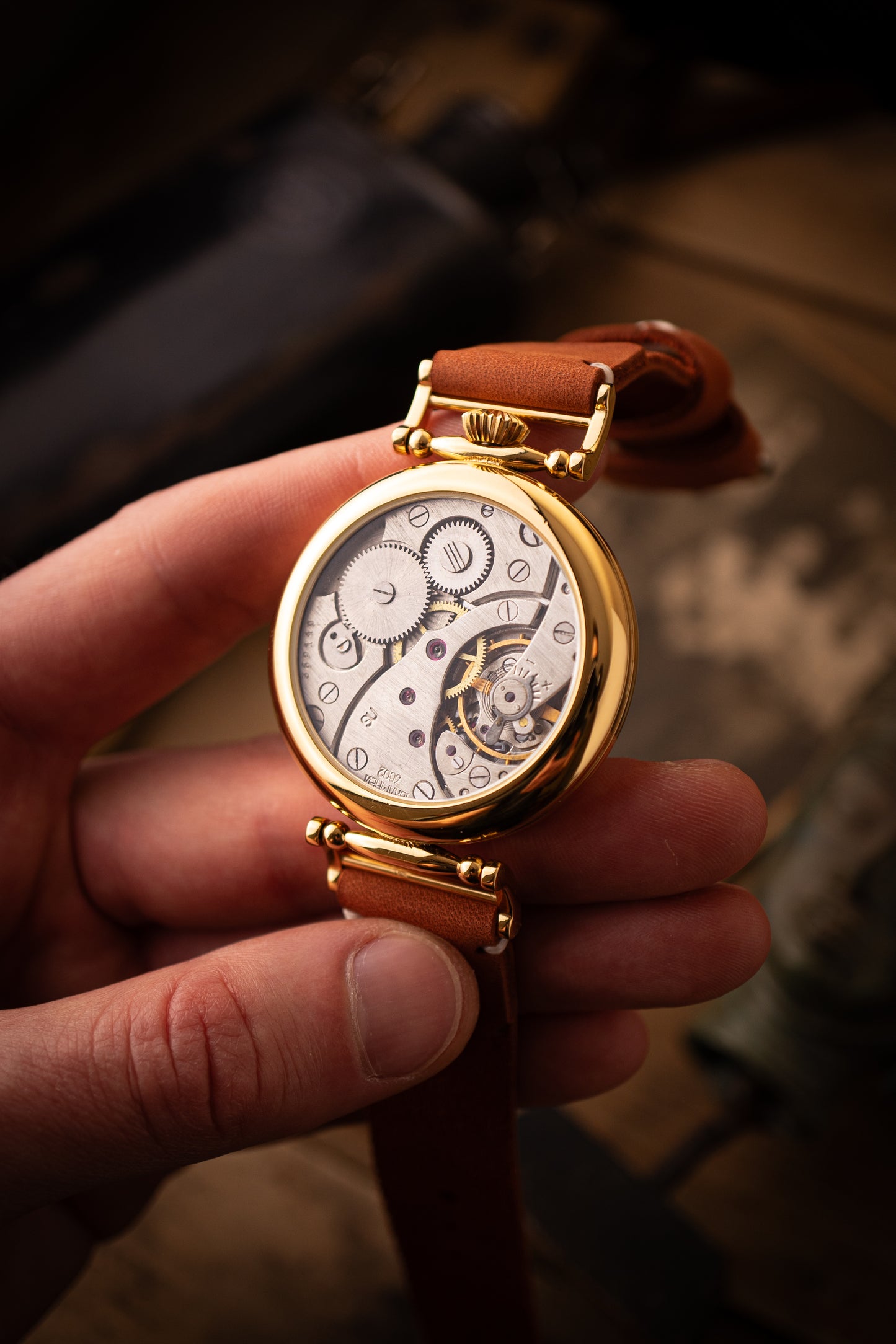 Personalized watch, vintage movement 1980s
