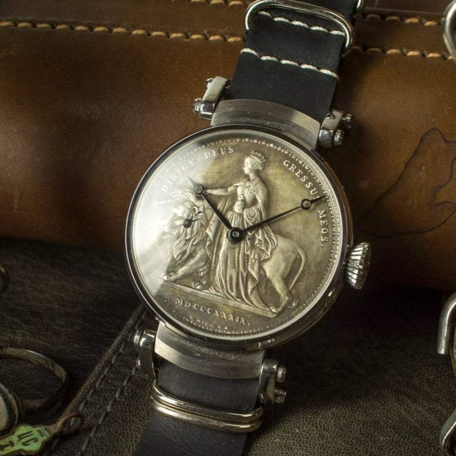 Exclusive Marriage watch, "Una and Lion" vintage movement