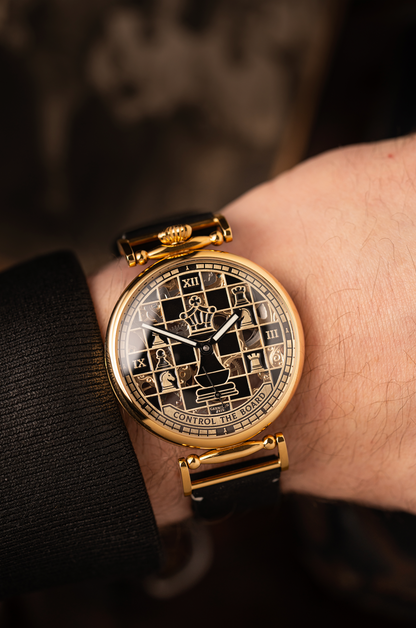 KINGS GAMBIT – Handmade Skeleton Chess Watch