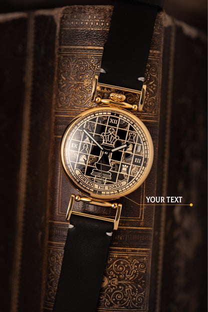 KINGS GAMBIT – Handmade Skeleton Chess Watch