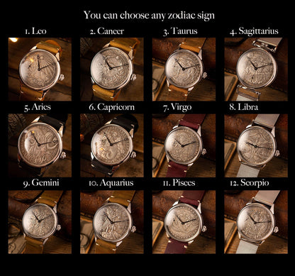 VINTAGE WATCH " Aries zodiac signs " 1980s