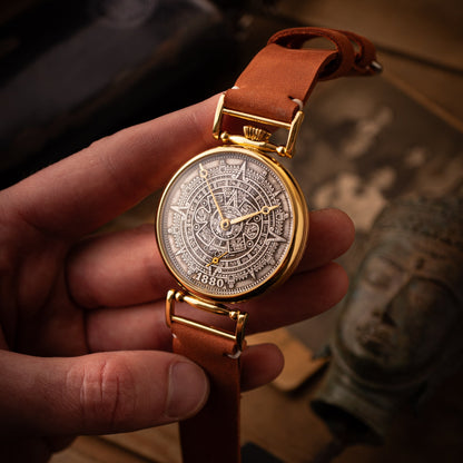 VINTAGE WATCH " Golden Aztec calendar " , mechanism 1980s