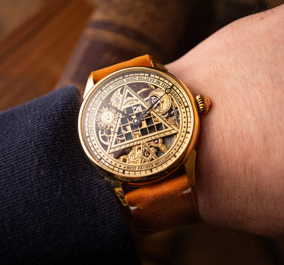 Personalized watch "Masonic", mechanical watch