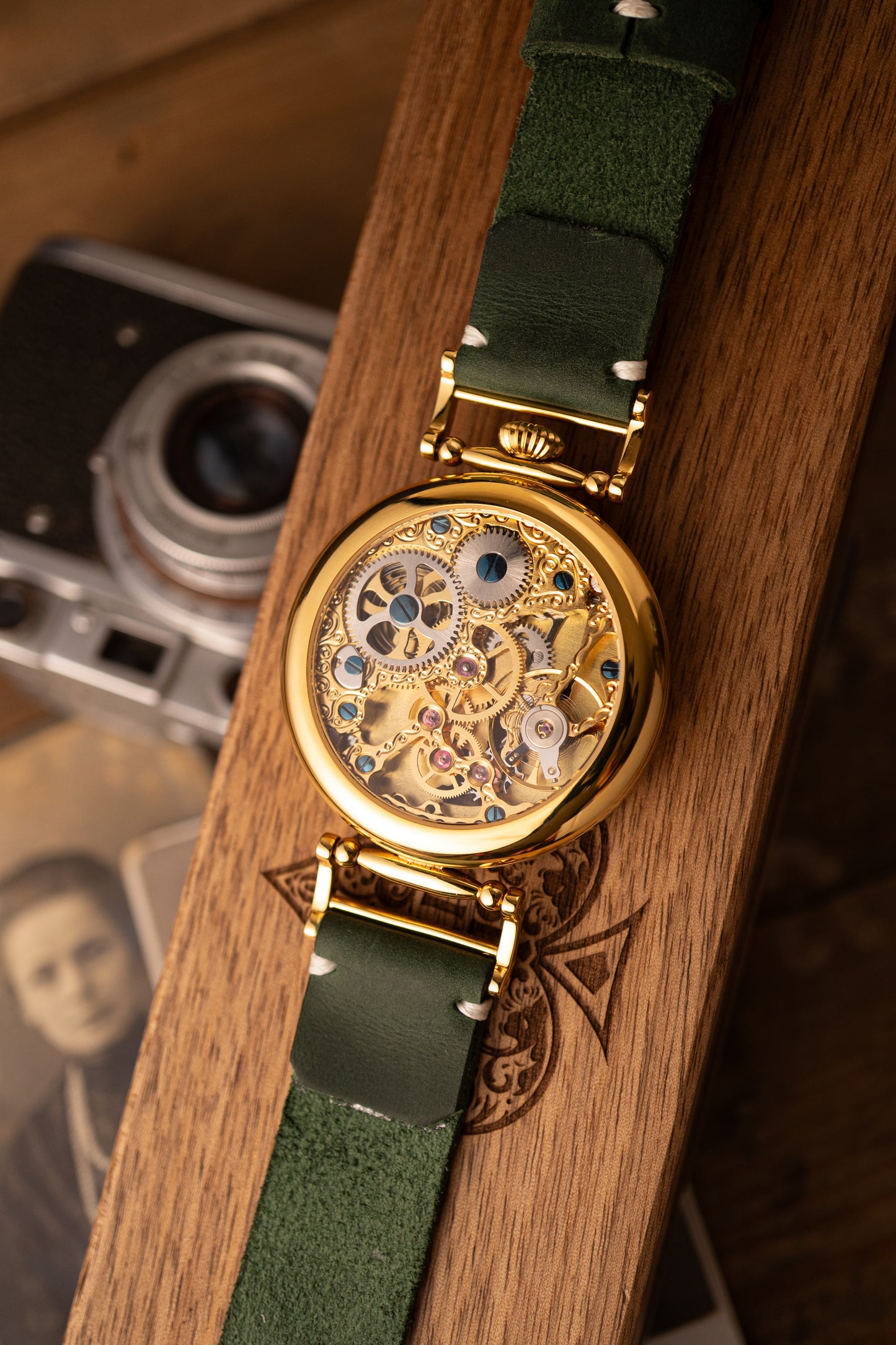 Personalized Hollywood Map Watch Dial Handcrafted Brass Timepiece Inspired by Cinema and Dreams