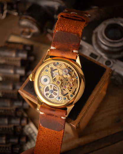Personalized Military Watch Dial with Name Birth Year and Service Years Skeleton Veteran Gift