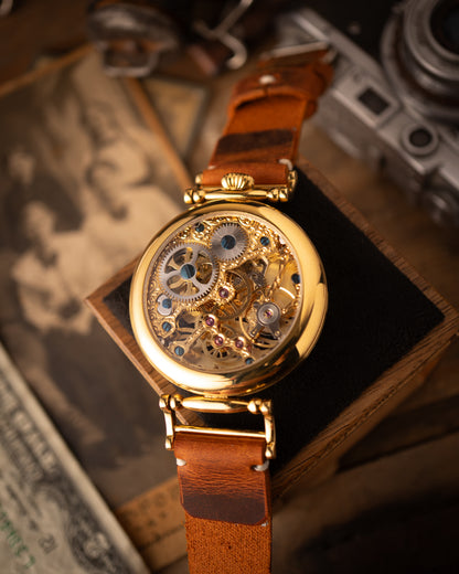 Personalized watch ““Tree of Life”, mechanical skeleton watch
