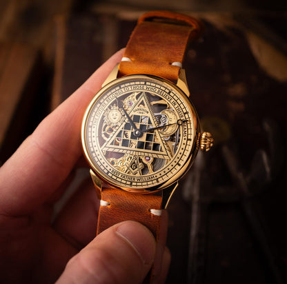 Personalized watch "Masonic", mechanical watch