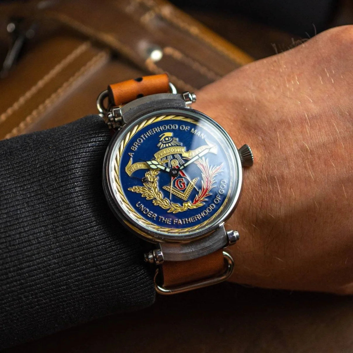 '' Masonic watch '' VINTAGE WATCH 1980s