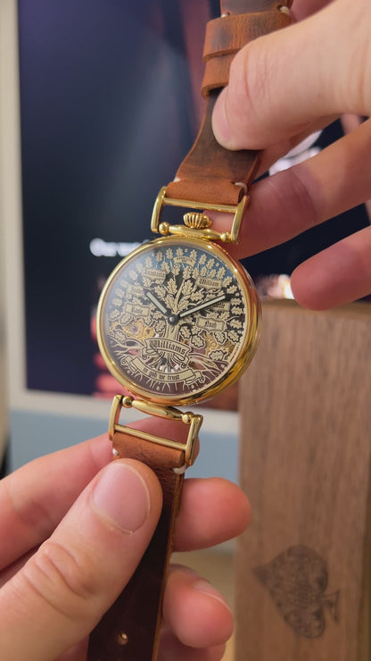 Personalized watch ““Tree of Life”, mechanical skeleton watch