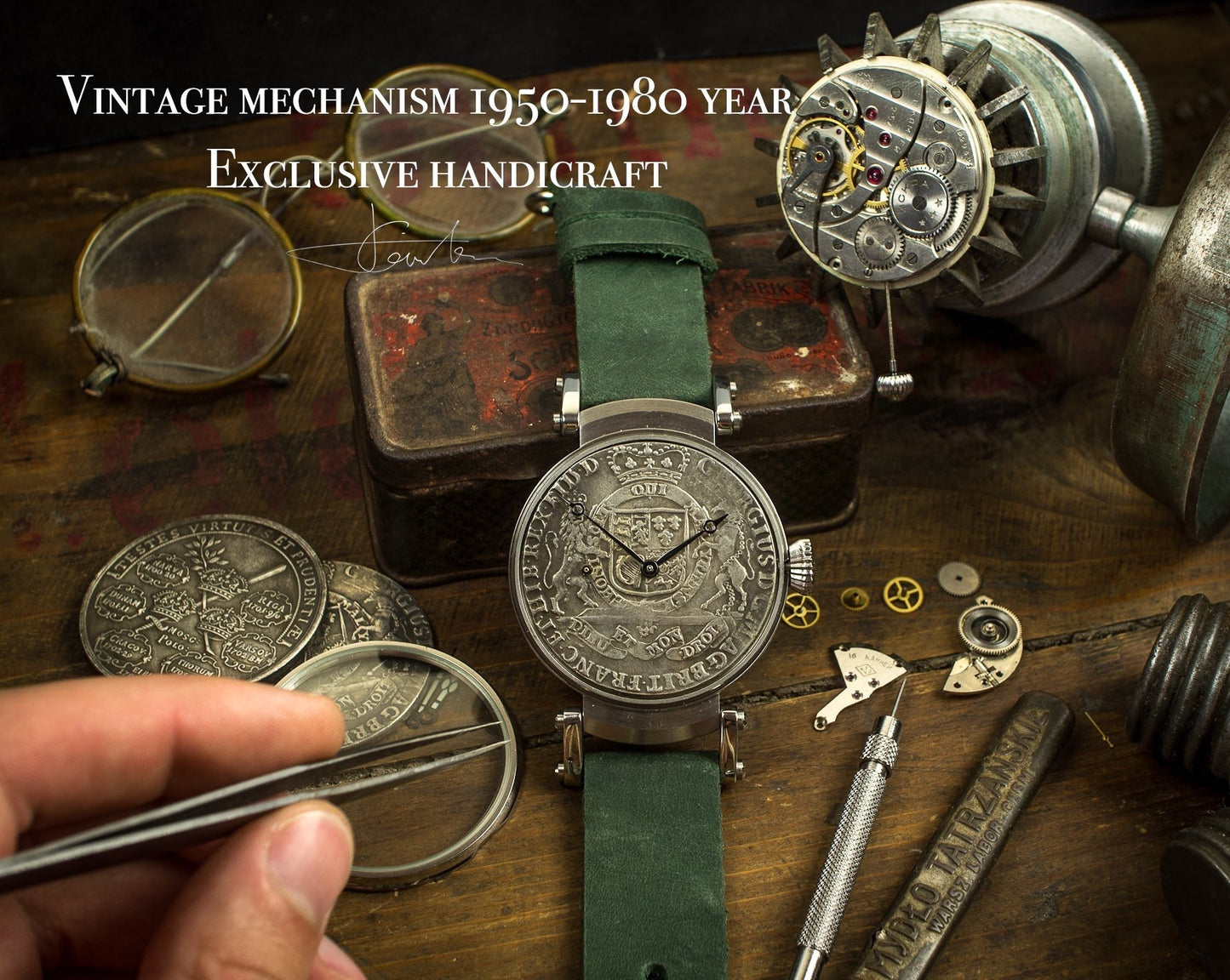 Exclusive Marriage watch, vintage movement 1950-1980 limited edition.