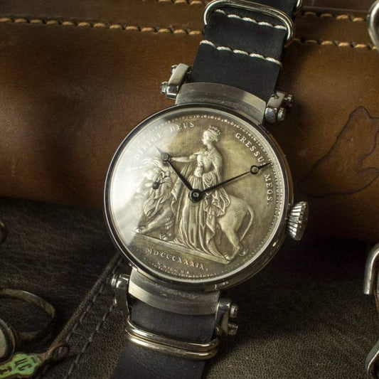 Exclusive Marriage watch, "Una and Lion" vintage movement